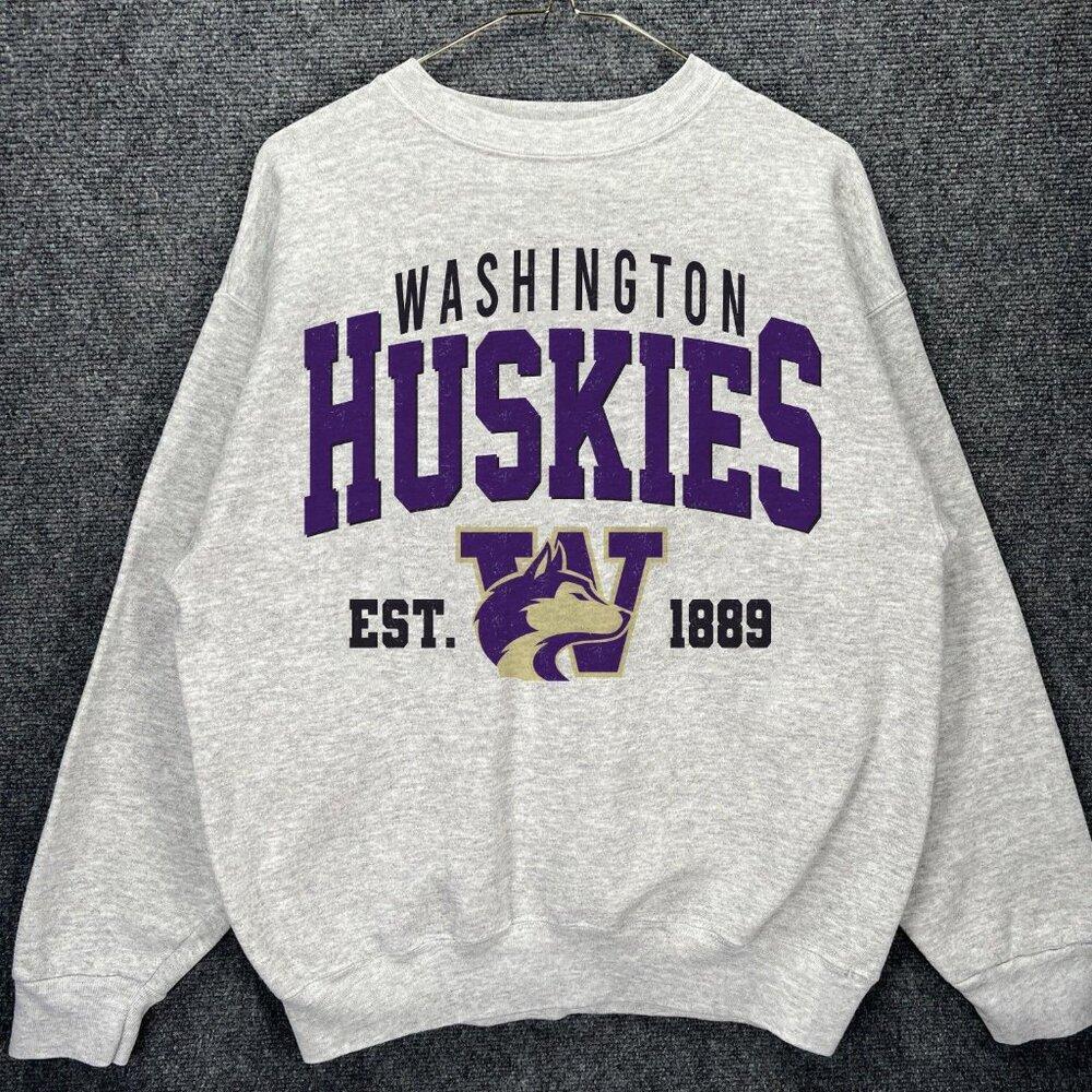 Vtg 1889 Washington Huskies Washington Style University Sweatshirt